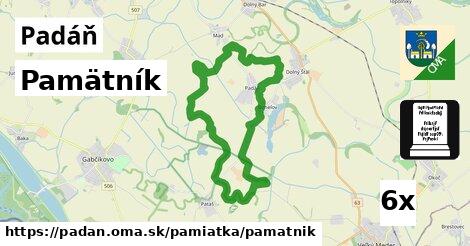 Pamätník, Padáň