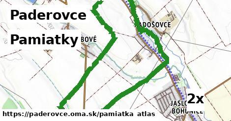 pamiatky v Paderovce