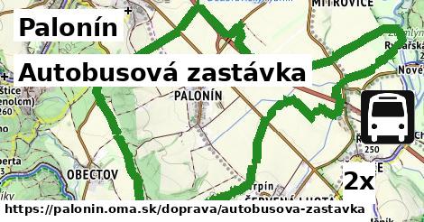 Autobusová zastávka, Palonín