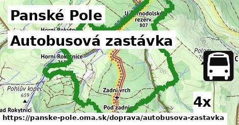 Autobusová zastávka, Panské Pole