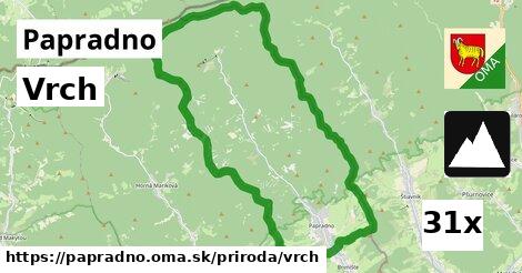 Vrch, Papradno