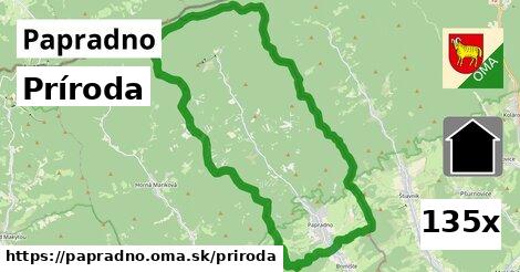 príroda v Papradno