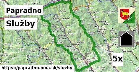 služby v Papradno