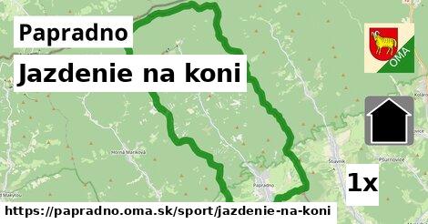 Jazdenie na koni, Papradno