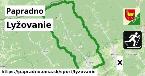 Lyžovanie, Papradno