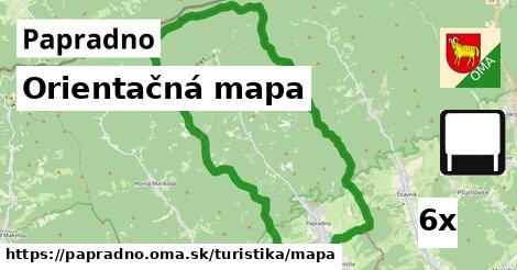 Orientačná mapa, Papradno