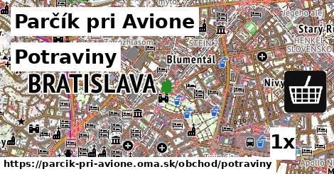 Potraviny, Parčík pri Avione