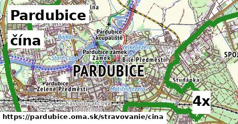 čína, Pardubice