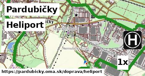 Heliport, Pardubičky