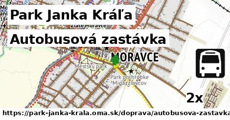 Autobusová zastávka, Park Janka Kráľa