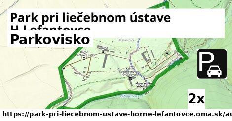 Parkovisko, Park pri liečebnom ústave H.Lefantovce