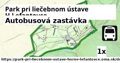 Autobusová zastávka, Park pri liečebnom ústave H.Lefantovce