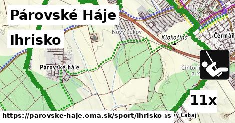 Ihrisko, Párovské Háje