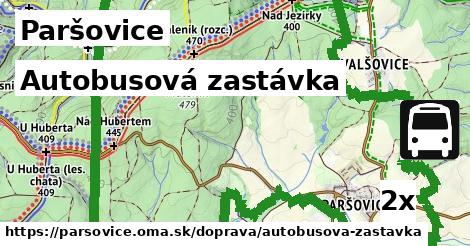 Autobusová zastávka, Paršovice