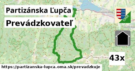 prevádzkovateľ v Partizánska Ľupča