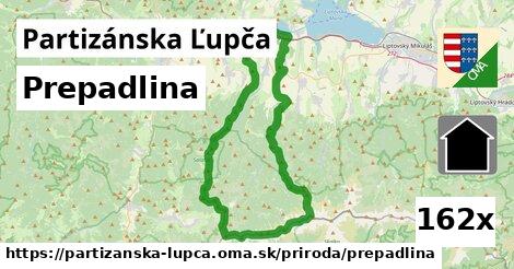 Prepadlina, Partizánska Ľupča