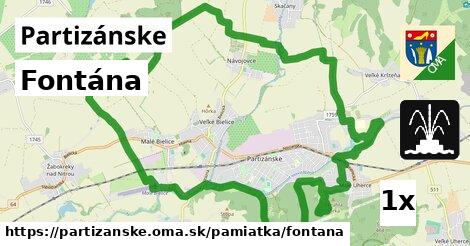 Fontána, Partizánske