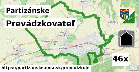 prevádzkovateľ v Partizánske