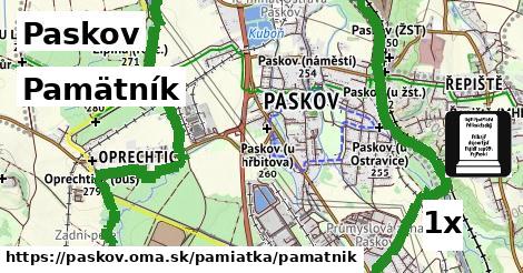 Pamätník, Paskov