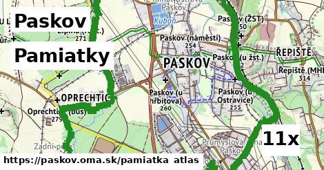 pamiatky v Paskov