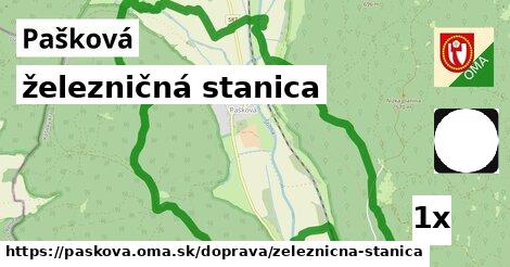 železničná stanica, Pašková