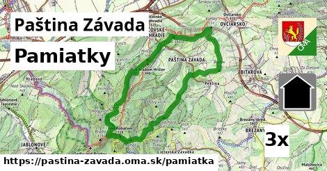 pamiatky v Paština Závada