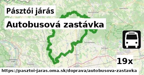 Autobusová zastávka, Pásztói járás