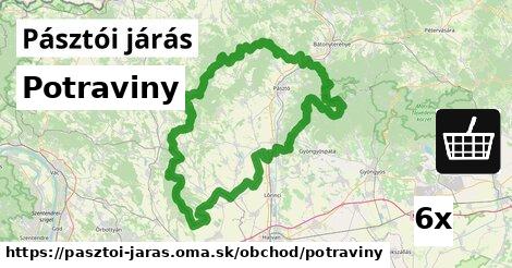 Potraviny, Pásztói járás