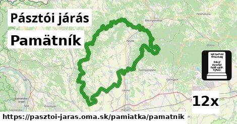 Pamätník, Pásztói járás