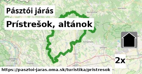 Prístrešok, altánok, Pásztói járás