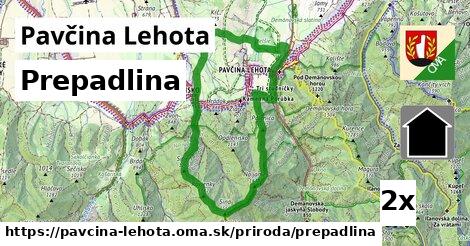 Prepadlina, Pavčina Lehota