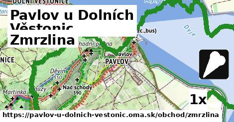 zmrzlina v Pavlov u Dolních Věstonic