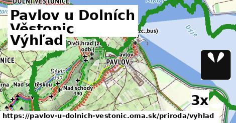 výhľad v Pavlov u Dolních Věstonic