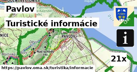 Turistické informácie, Pavlov