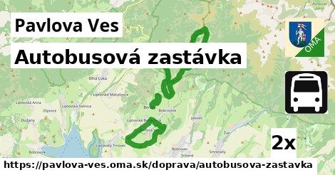 Autobusová zastávka, Pavlova Ves