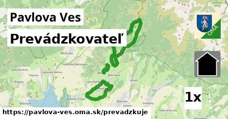 prevádzkovateľ v Pavlova Ves