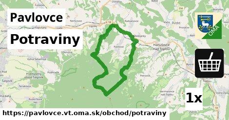 Potraviny, Pavlovce, okres VT