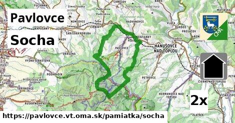 socha v Pavlovce, okres VT