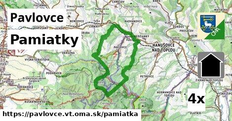 pamiatky v Pavlovce, okres VT