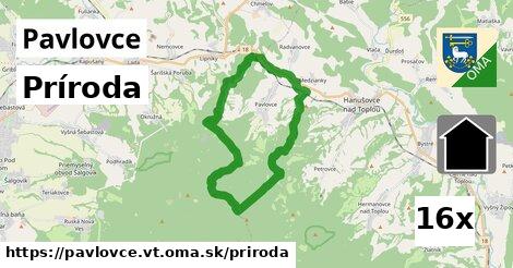 príroda v Pavlovce, okres VT