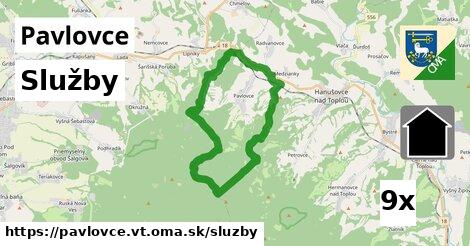 služby v Pavlovce, okres VT