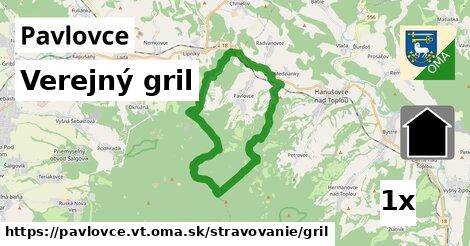 Verejný gril, Pavlovce, okres VT