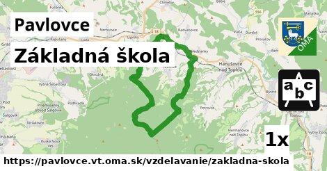 Základná škola, Pavlovce, okres VT