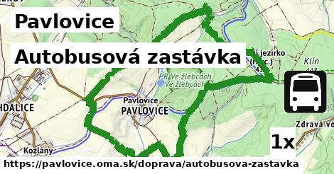 autobusová zastávka v Pavlovice