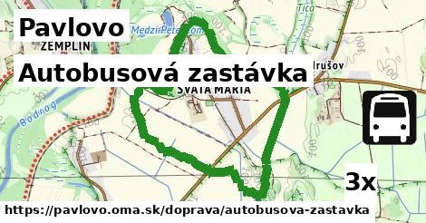 Autobusová zastávka, Pavlovo