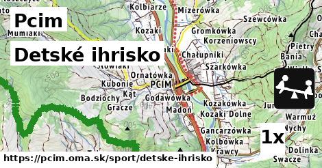 detské ihrisko v Pcim