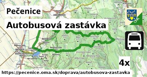 Autobusová zastávka, Pečenice