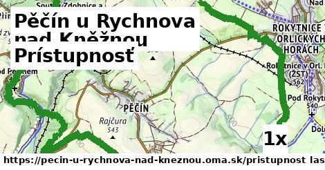 prístupnosť v Pěčín u Rychnova nad Kněžnou