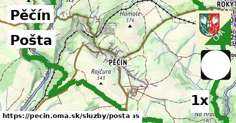 Pošta, Pěčín