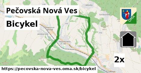 bicykel v Pečovská Nová Ves